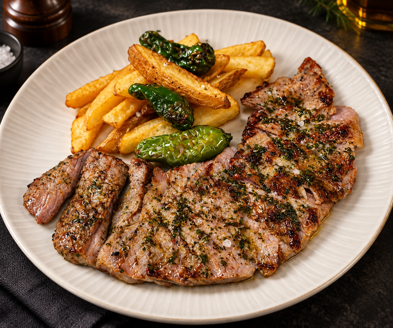 Carnes a la brasa de Al Paso Steak House, restaurante en Valdemoro